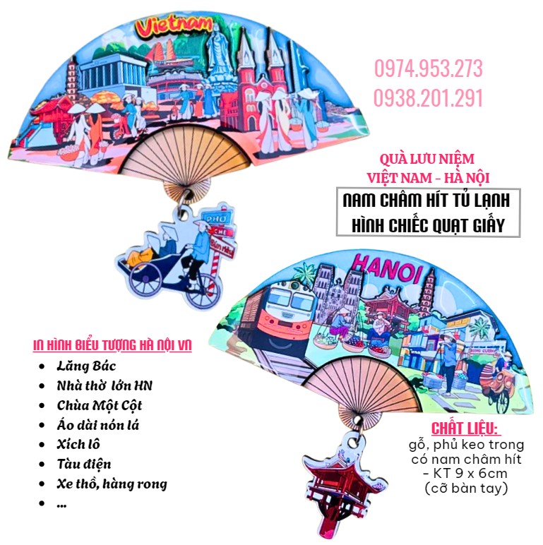 Quà lưu niệm Việt Nam ý nghĩa quạt nan tre in ấn hình ảnh du lịch Quà lưu niệm Việt Nam ý nghĩa quạt nan tre in ấn hình ảnh du lịch
