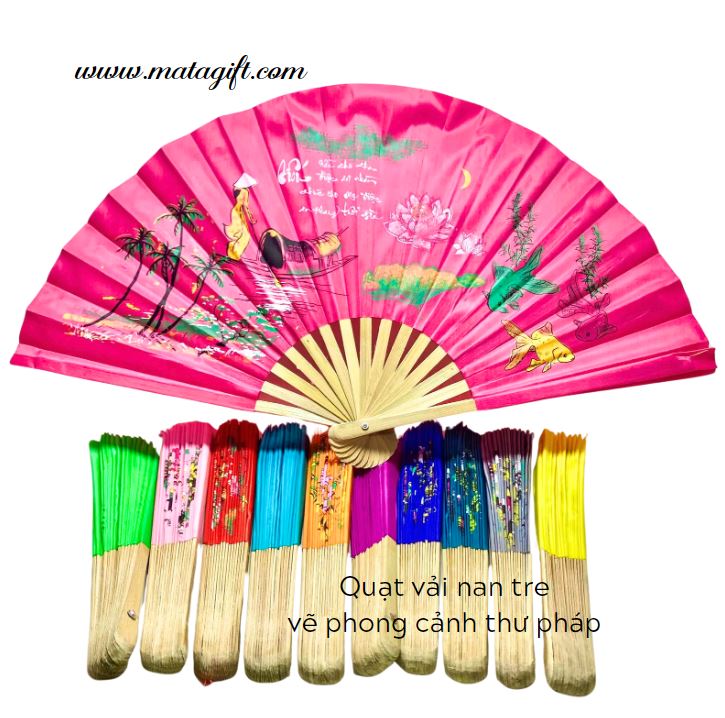 Quạt giấy xinh xắn vẽ tranh thư pháp theo yêu cầu Quạt giấy xinh xắn vẽ tranh thư pháp theo yêu cầu