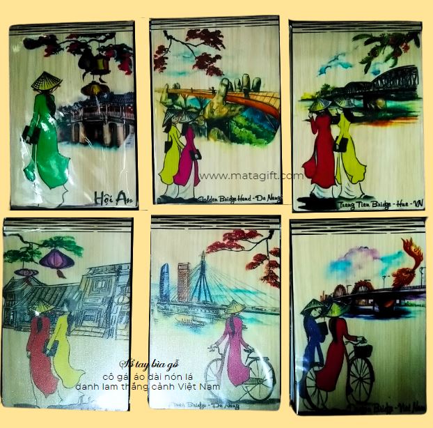 Sổ tay bìa gỗ phong cảnh Việt Nam Sổ tay bìa gỗ phong cảnh Việt Nam