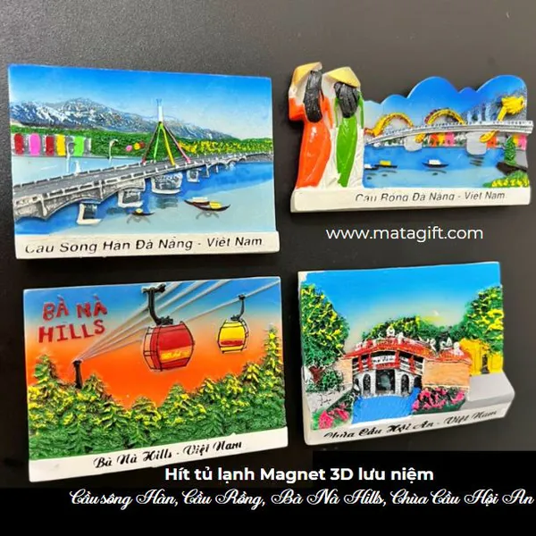 Nam châm gắn hít tủ lạnh magnet 3D cảnh đẹp Việt Nam