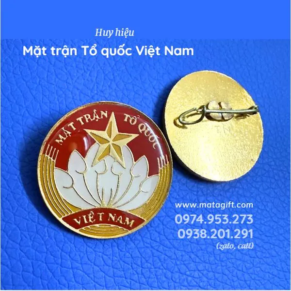 Huy hiệu Mặt trận Tổ quốc Việt Nam biểu tượng đoàn kết dân tộc