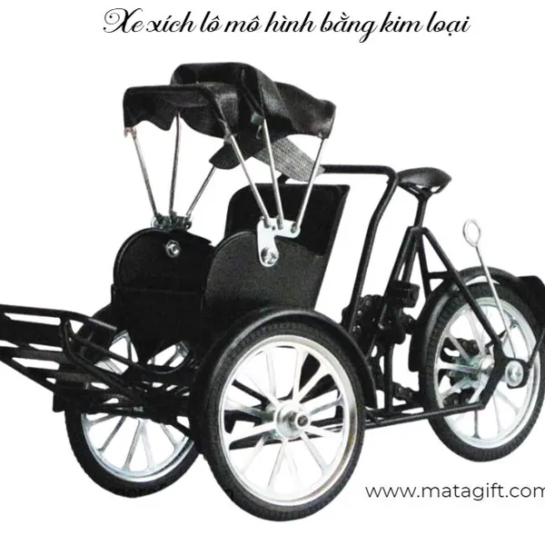 Mô hình xe xích lô bằng kim loại