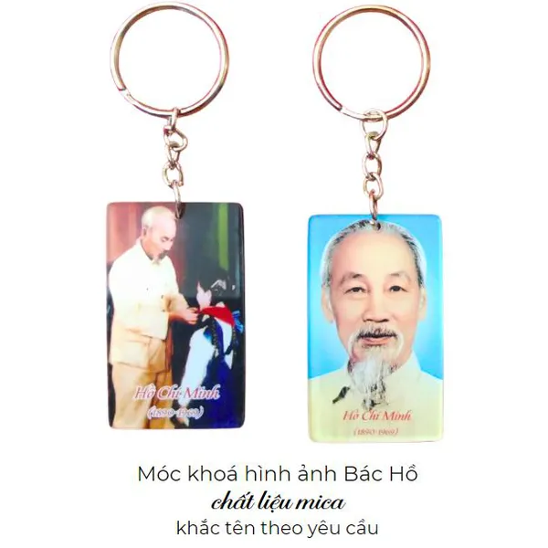 Móc khóa hình ảnh Bác Hồ 