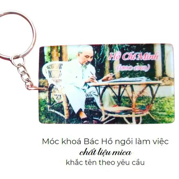 Móc khóa hình ảnh Bác Hồ 