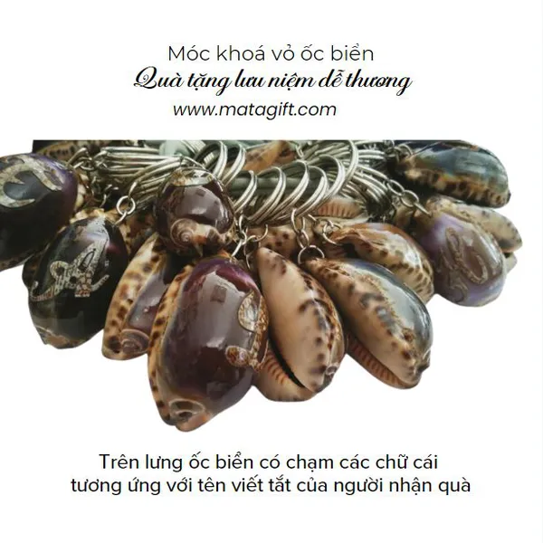 Móc khóa vỏ ốc biển 