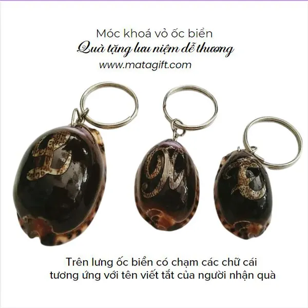 Móc khóa vỏ ốc biển 