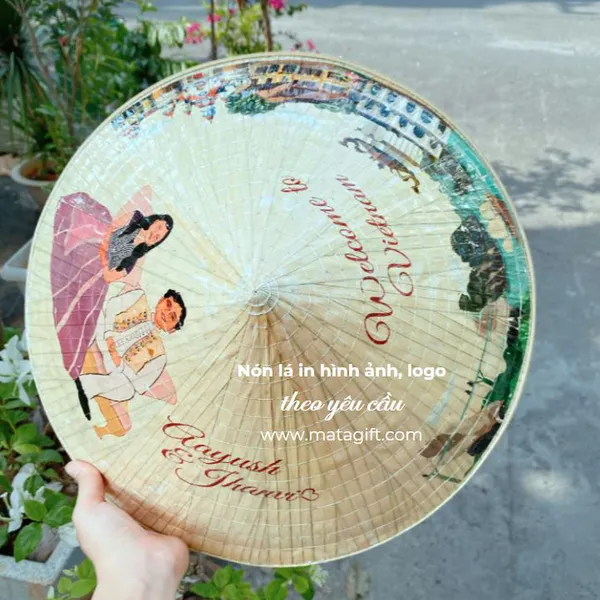 Nón lá in hình ảnh, logo làm quà tặng
