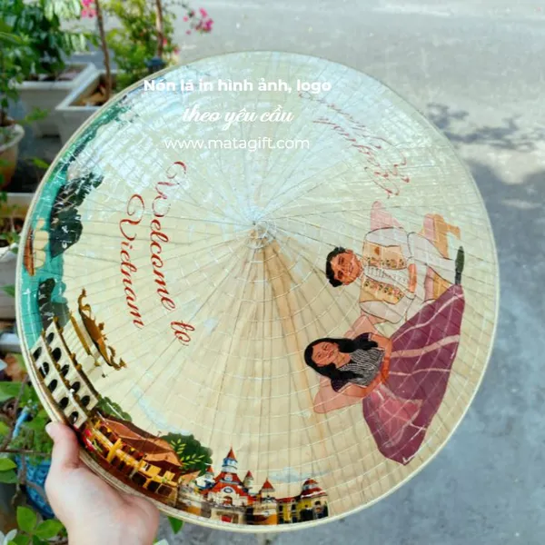 Nón lá in hình ảnh, logo làm quà tặng