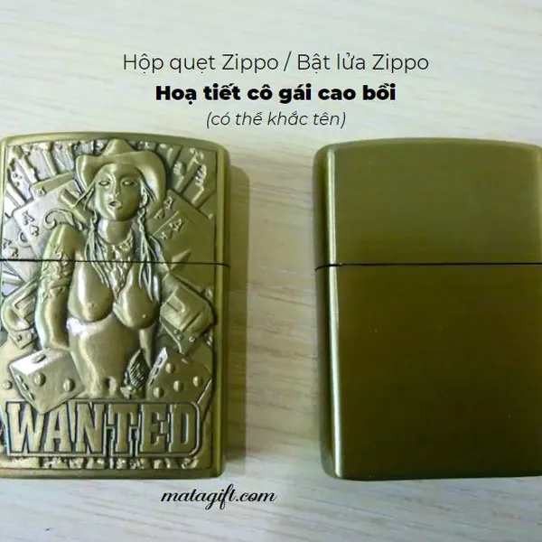 Quẹt zippo độc đáo