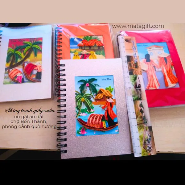 Sổ tranh giấy xoắn phong cảnh Việt Nam