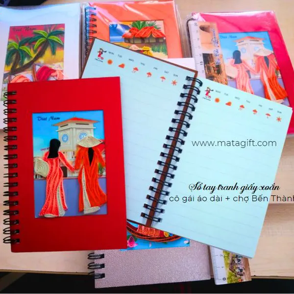 Sổ tranh giấy xoắn phong cảnh Việt Nam