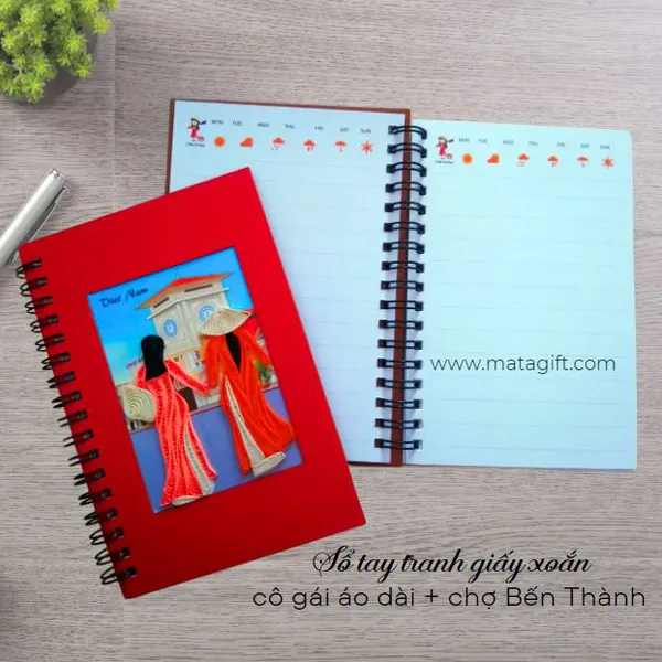 Sổ tranh giấy xoắn phong cảnh Việt Nam