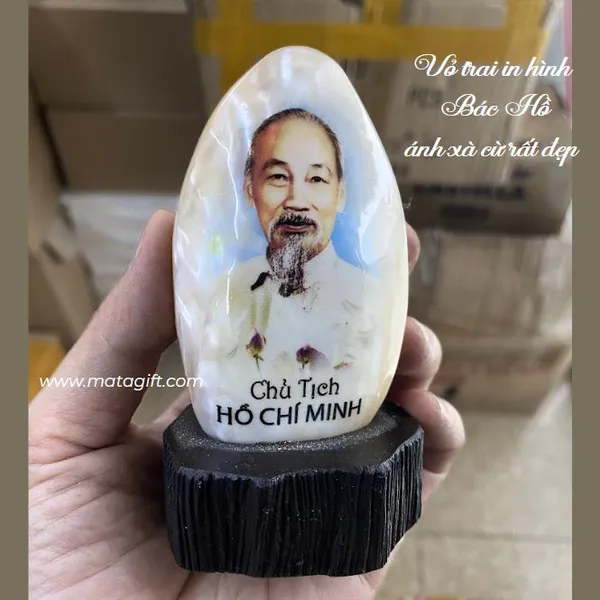 Vỏ trai in hình Bác Hồ