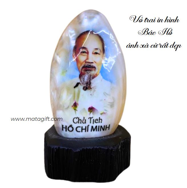 Vỏ trai in hình Bác Hồ đẹp lung linh Vỏ trai in hình Bác Hồ đẹp lung linh