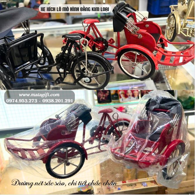 Mô hình xích lô bằng kim loại làm quà tặng độc đáo ý nghĩa Mô hình xích lô bằng kim loại làm quà tặng độc đáo ý nghĩa