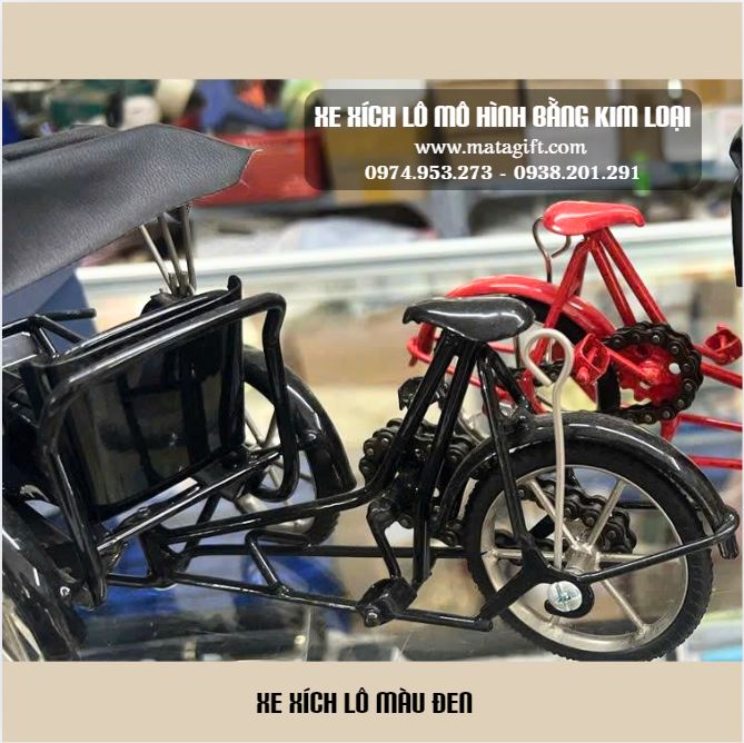 Mô hình xích lô bằng kim loại quà tặng lưu niệm Mô hình xích lô bằng kim loại quà tặng lưu niệm