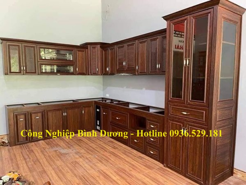 tủ bếp nhôm omega