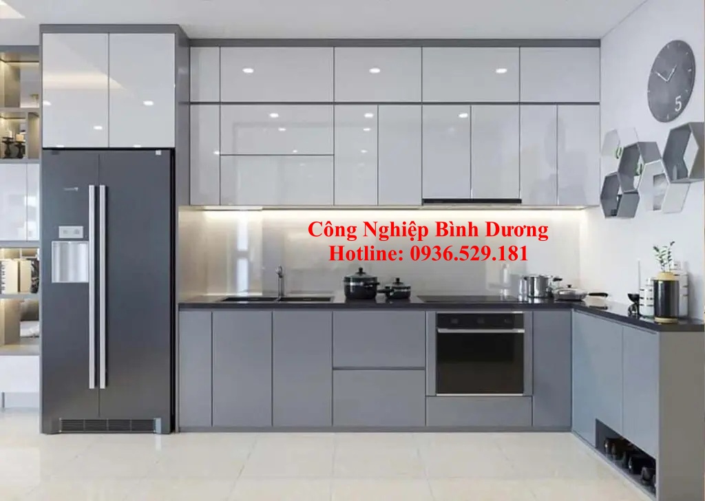 tủ bếp nhôm kính giá rẻ
