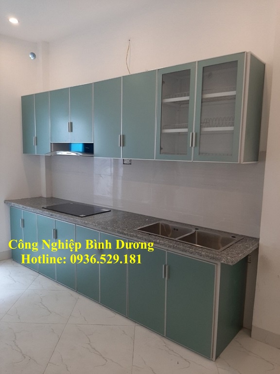 tủ bếp nhôm