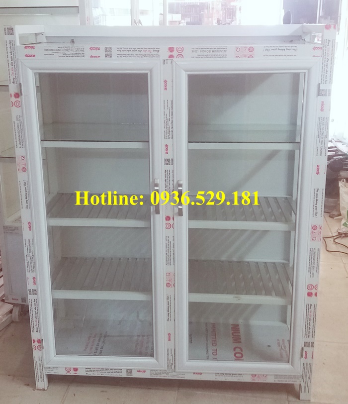 báo giá tủ chén nhôm kính