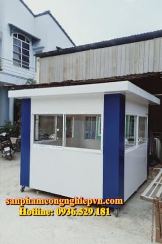 bốt gác nhôm kính