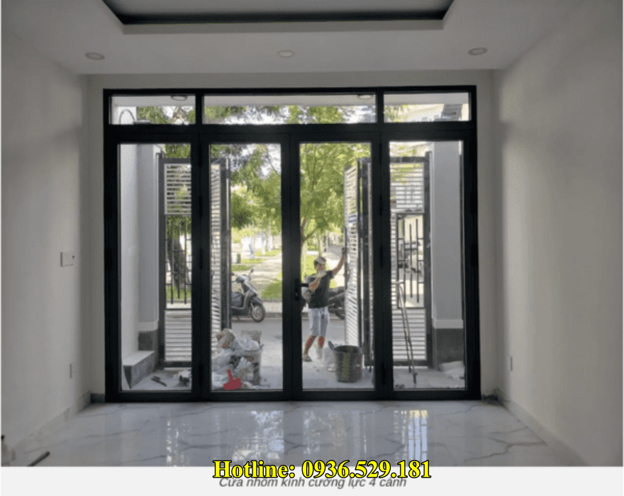 cửa nhôm 4 cánh