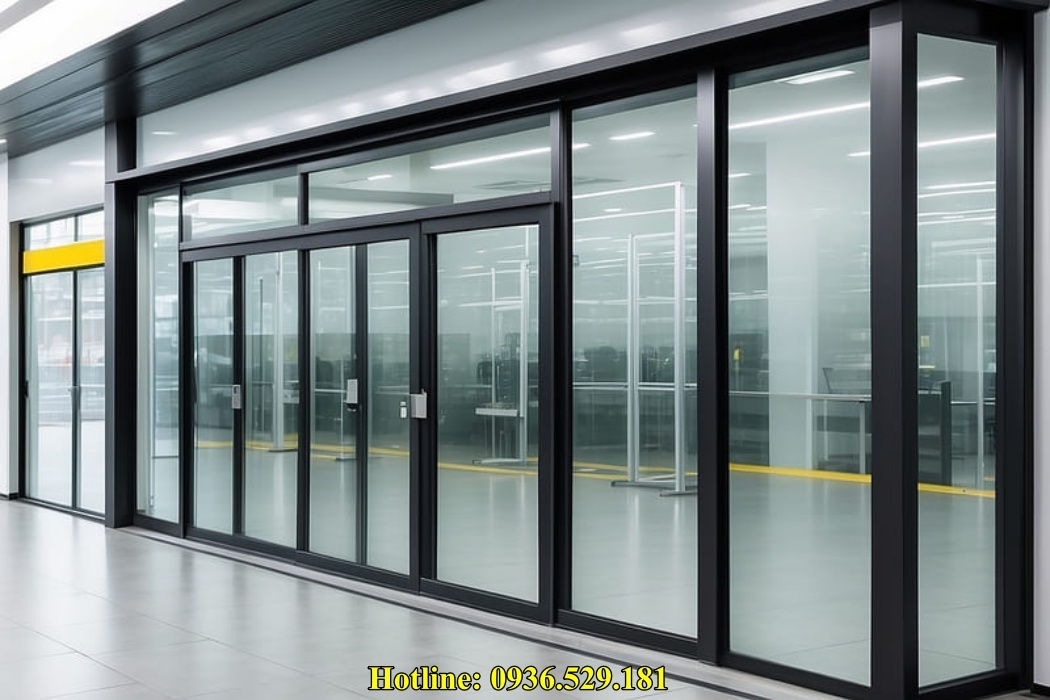 cửa nhôm giả gỗ