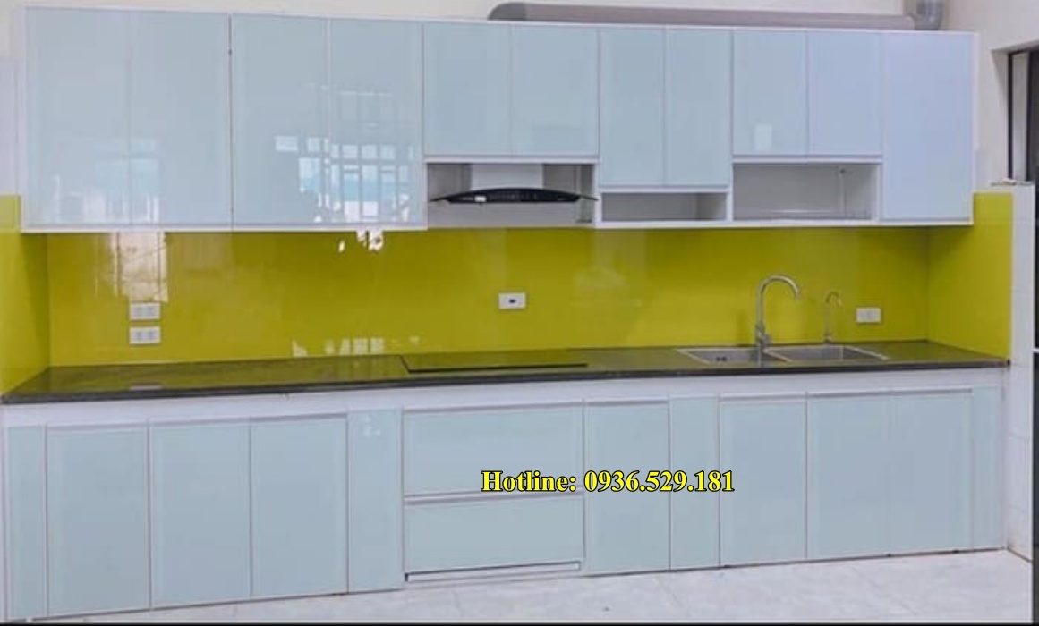 thi công tủ nhôm kính