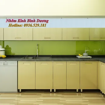 TỦ BẾP TREO TƯỜNG NHÔM KÍNH