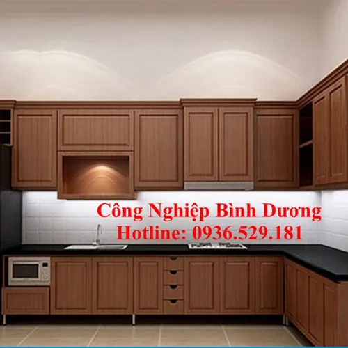 Top 5+ Mẫu Tủ Bếp Nhôm Kính Giả Gỗ Đẹp Sang Trọng Nhất 2025