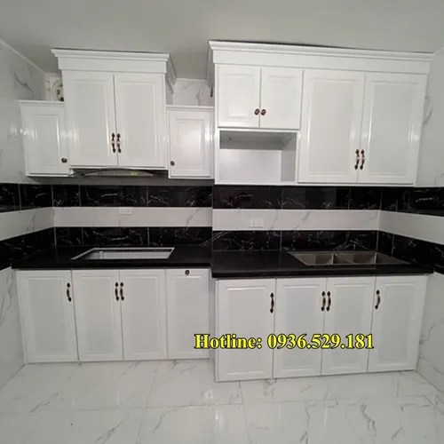 TỦ BẾP NHÔM KÍNH 