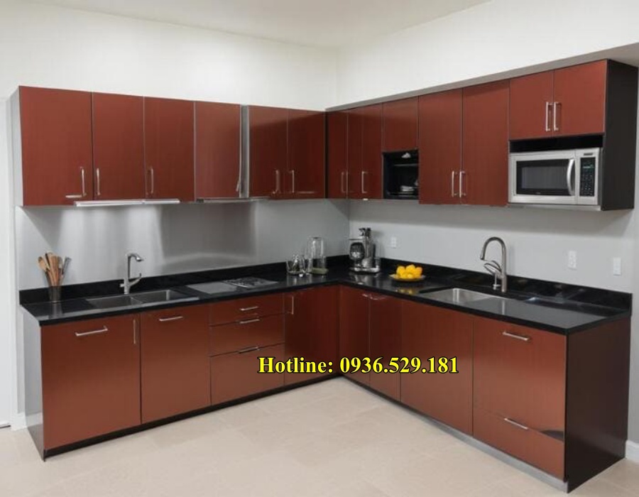 tủ bếp nhôm kính bình dương