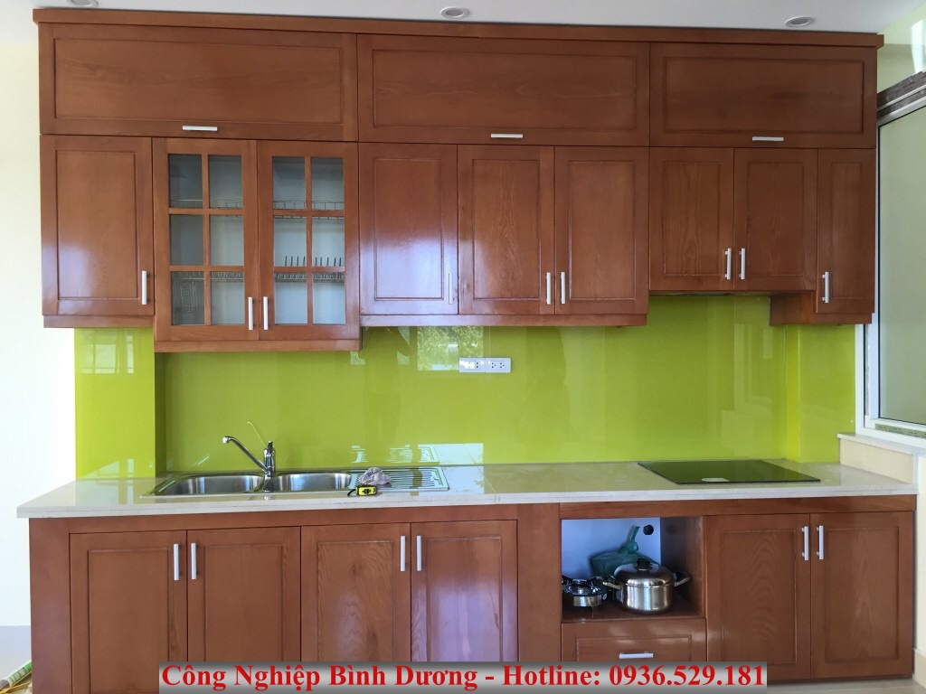 tủ bếp nhôm kinh