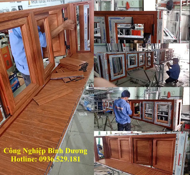 tủ bếp nhôm kính