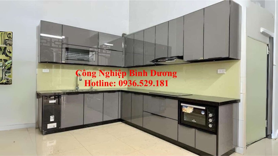 tủ bếp nhôm kính giá rẻ