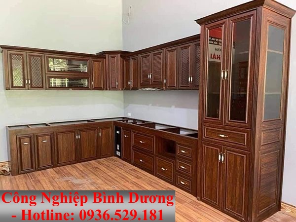 tủ bếp nhôm omega