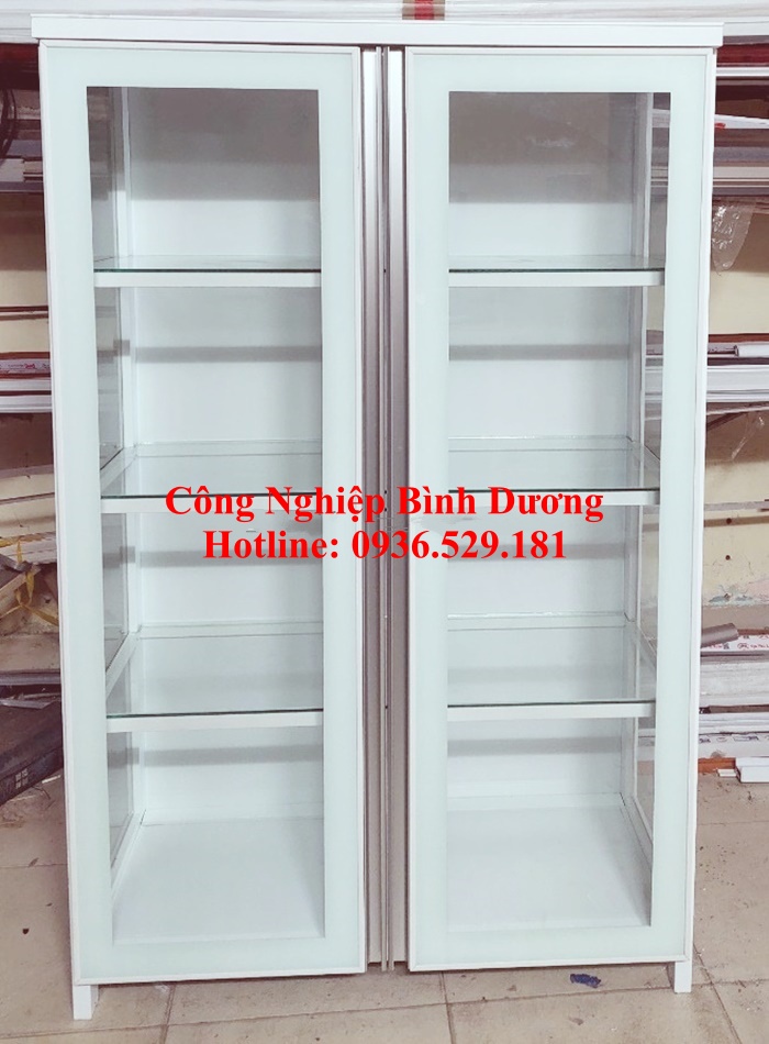 tủ chén nhôm kính giá rẻ