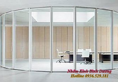 vách ngăn nhôm kính thủ dầu một