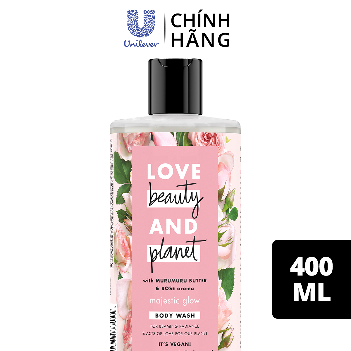 Sữa Tắm Love Beauty & Planet Majestic Glow 400ml Làm Sáng Da Dưỡng Ẩm Từ Thiên Nhiên 100% Tinh Dầu Hoa Hồng Bulgaria Sữa Tắm Love Beauty & Planet Majestic Glow 400ml Làm Sáng Da Dưỡng Ẩm Từ Thiên Nhiên 100% Tinh Dầu Hoa Hồng Bulgaria