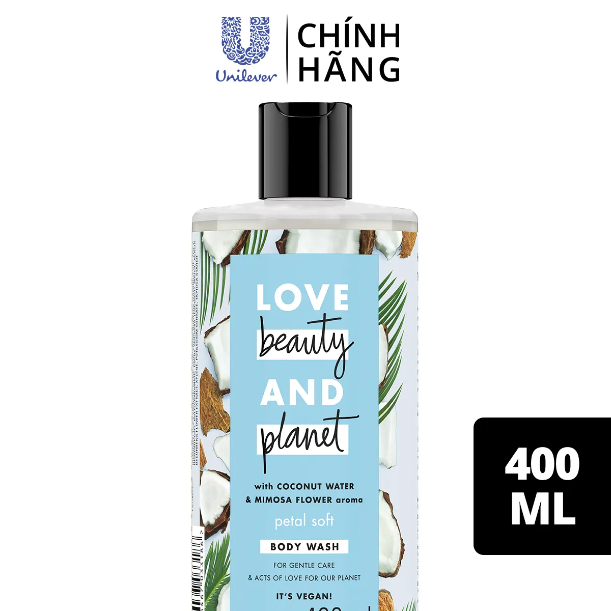 Sữa Tắm Love Beauty & Planet Chăm Sóc Da Từ Thiên Nhiên Mềm Mịn Petal Soft Với 100% Dừa Tươi Organic 400Ml Sữa Tắm Love Beauty & Planet Chăm Sóc Da Từ Thiên Nhiên Mềm Mịn Petal Soft Với 100% Dừa Tươi Organic 400Ml