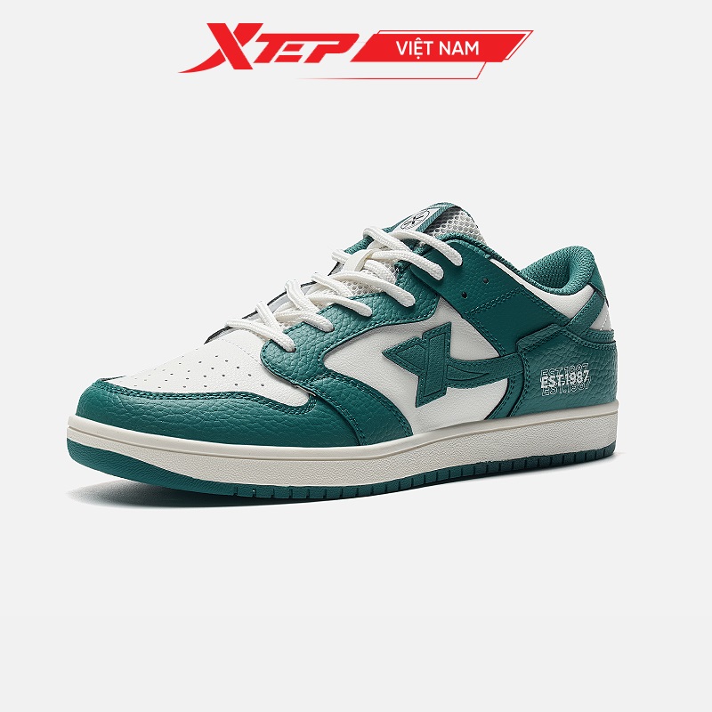 Giày Thể Thao Nam Xtep Chất Liệu Da Mềm Mại Xanh Giày Thể Thao Nam Xtep Chất Liệu Da Mềm Mại Xanh