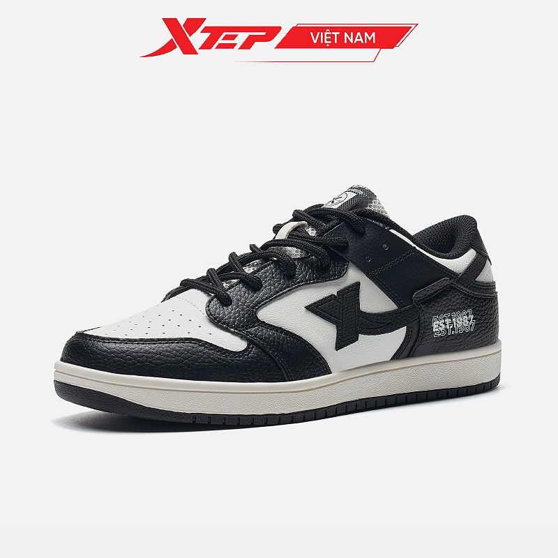 Giày Thể Thao Nam Xtep Chất Liệu Da Mềm Mại Đen Giày Thể Thao Nam Xtep Chất Liệu Da Mềm Mại Đen