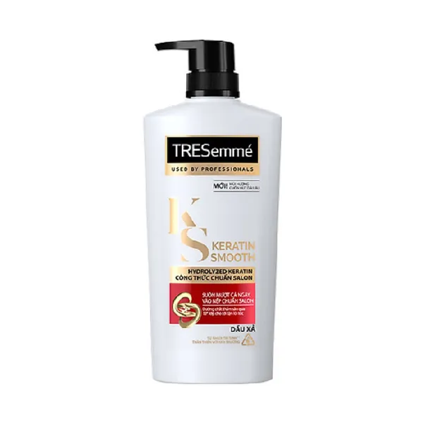 Combo Gội 640g, Xả 620g, Ủ 500g Tresemme Keratin Smooth Vào Nếp Suôn Mượt