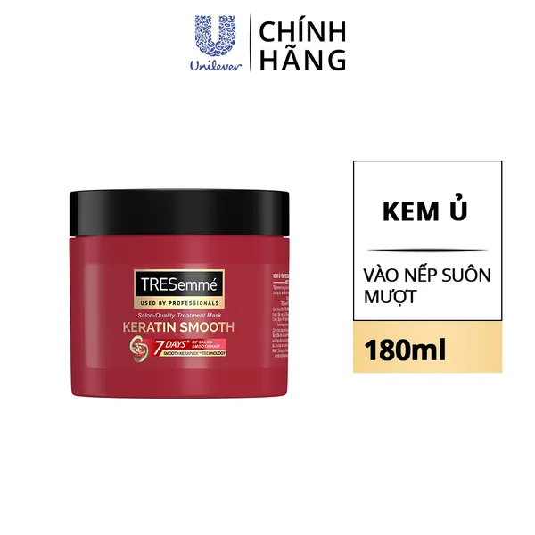 Kem Ủ TRESemmé Keratin Smooth Tóc vào nếp Suôn Mượt Chuẩn Salon 500g