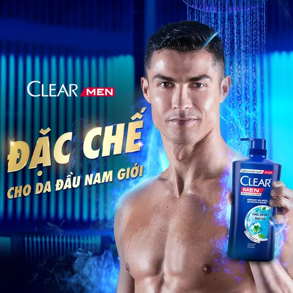 Dầu Gội Đầu Clear Men Deep Cleanse Than Hoạt Tính 900g
