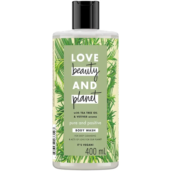 Sữa tắm Love Beauty And Planet detox sạch sâu lưu hương thanh mát với 100% tinh dầu tràm trà Úc