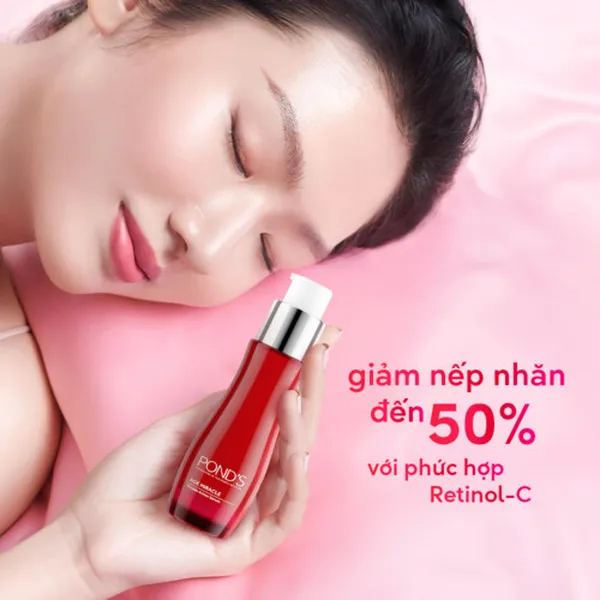 Serum tinh chất chống lão hóa giảm nếp nhăn POND'S Age Miracle Hya-Collagen Fillter Retinol-C 30ml