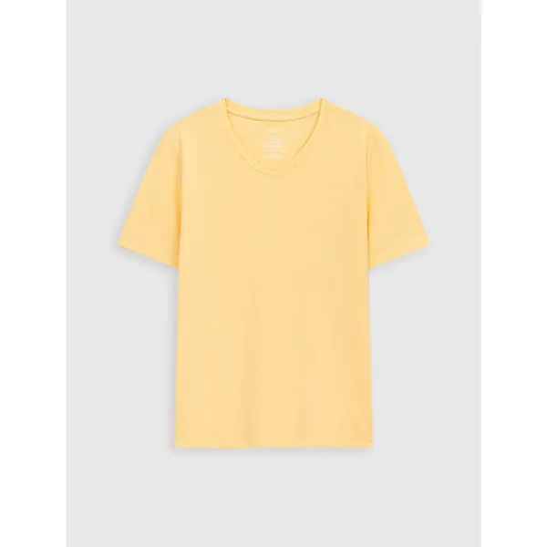 Áo phông nữ CANIFA chất liệu cotton cổ tim tay cộc