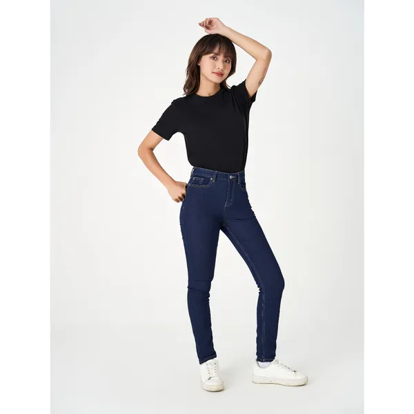 Áo phông nữ CANIFA chất liệu cotton pha cổ tròn tay cộc