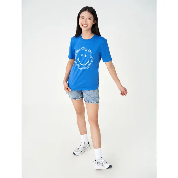 Áo phông nữ CANIFA có hình in chất liệu 100% cotton